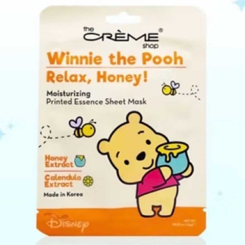 6 pack The Crème Shop Winnie the Pooh Relax, Honey! Skincare Mask -